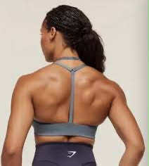 Top Deportivo Gymshark Reps T-Back (Azul Acero)
