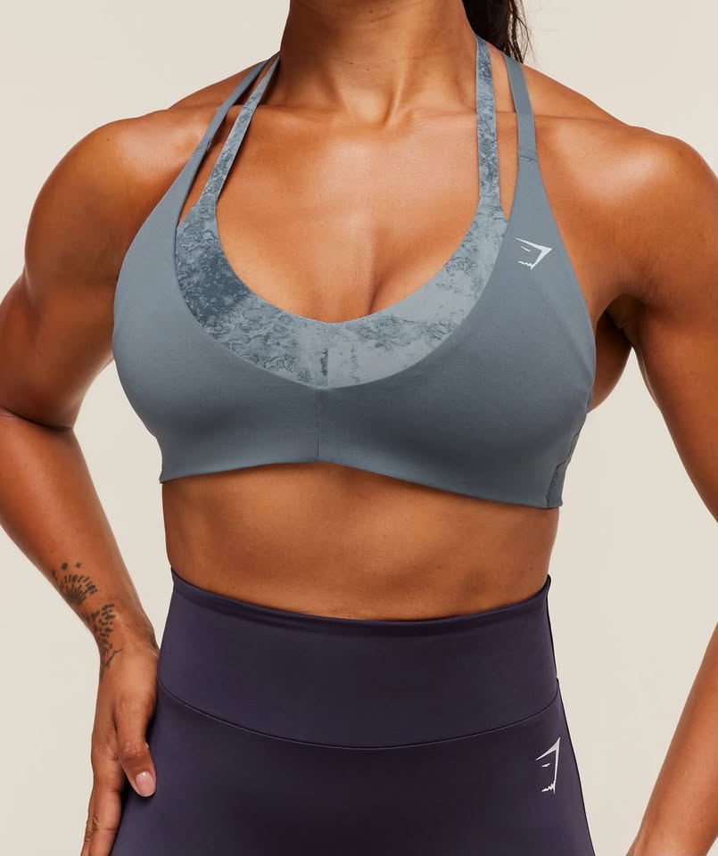 Top Deportivo Gymshark Reps T-Back (Azul Acero)