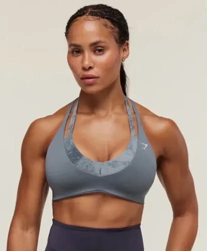 Top Deportivo Gymshark Reps T-Back (Azul Acero)